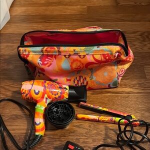 Amika Colorful Hair Styling Travel Set with Bag
